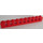 LEGO Rood Steen 1 x 10 met Gaten (2730)