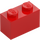 LEGO Red Brick 1 x 2 with 1 Stud on Side (86876)