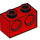 LEGO Rood Steen 1 x 2 met 2 Gaten (32000)