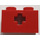 LEGO rouge Brique 1 x 2 avec Essieu Trou (ouverture &#039;+&#039; et support de goujon inférieur) (32064)