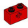 LEGO Red Brick 1 x 2 with Axle Hole (&#039;+&#039; Opening and Bottom Tube) (31493 / 32064)