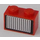 LEGO Red Brick 1 x 2 with Grille Sticker with Bottom Tube (3004)