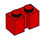 LEGO rouge Brique 1 x 2 avec rainure (4216)