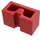 LEGO Red Brick 1 x 2 with Groove (4216)