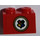 LEGO Red Brick 1 x 2 with Hogwarts crest Sticker with Bottom Tube (3004)