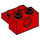 LEGO Rood Steen 1 x 2 met Gat en 1 x 2 Plaat (73109)