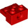 LEGO Rood Steen 1 x 2 met Gat en 1 x 2 Plaat (73109)