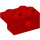 LEGO rouge Brique 1 x 2 avec Trou et 1 x 2 assiette (73109)
