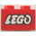 LEGO Red Brick 1 x 2 with &quot;LEGO&quot; with Bottom Tube (3004)