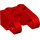 LEGO rouge Brique 1 x 2 avec Épingle Trou et 2 Demi Faisceau Côté Extensions avec Essieu Trou (49132 / 85943)