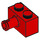 LEGO Rood Steen 1 x 2 met Pin zonder Studhouder aan de onderzijde (2458)
