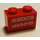 LEGO rouge Brique 1 x 2 avec &#039;SHARP EDGES&#039; Autocollant avec tube inférieur (3004)