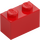 LEGO Rood Steen 1 x 2 met Noppen aan Eén Kant (11211)