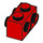 LEGO Rood Steen 1 x 2 met Studs Aan Tegenoverliggende zijden (52107)