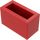 LEGO Red Brick 1 x 2 without Bottom Tube (3065 / 35743)