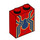 LEGO Rood Steen 1 x 2 x 2 met Blauw Spin met noppenhouder aan de binnenzijde (3245 / 106225)