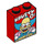 LEGO rouge Brique 1 x 2 x 2 avec ‘KRUSTY O’s’ avec porte-goujon intérieur (3245 / 21642)