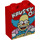 LEGO Red Brick 1 x 2 x 2 with ‘KRUSTY O’s’ with Inside Stud Holder (3245 / 21642)