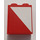 LEGO rouge Brique 1 x 2 x 2 avec rouge et blanc Triangles (Droite) Autocollant avec support d&#039;essieu intérieur (3245)