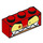 LEGO Rood Steen 1 x 3 met Angry Unikitty Gezicht (3622 / 38921)