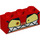 LEGO Rood Steen 1 x 3 met Angry Unikitty Gezicht (3622 / 38921)