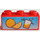LEGO rouge Brique 1 x 3 avec Fruit Drink Autocollant (3622)