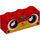 LEGO Rood Steen 1 x 3 met Smiling unikitty Gezicht (3622 / 57486)