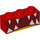 LEGO Red Brick 1 x 3 with Teeth (3622 / 20727)