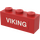 LEGO Red Brick 1 x 3 with white &#039;VIKING&#039; on red background Sticker (3622)