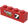 LEGO rot Backstein 1 x 4 mit &#039;7&#039; und Turbo Racer (Recht) Aufkleber (3010)