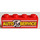 LEGO Rood Steen 1 x 4 met &#039;AUTO SERVICE&#039; en Wrench (3010)