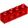 LEGO Rood Steen 1 x 4 met Gaten (3701)