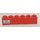 LEGO Red Brick 1 x 6 with &#039;Basel - Hamburg&#039; Left Sticker (3009)