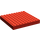 LEGO rouge Brique 10 x 10 sans tubes inférieurs ni supports transversaux