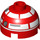 LEGO Red Brick 2 x 2 Round with Dome Top with R3-T2 (Hollow Stud, Axle Holder) (18841 / 36305)