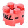 LEGO rouge Brique 2 x 2 Rond avec FUEL Autocollant (3941)