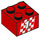 LEGO Red Brick 2 x 2 with &#039;1&#039; and Checkered Flag (3003 / 76818)