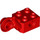 LEGO Red Brick 2 x 2 with Hole, Half Rotation Joint Ball Vertical (48171 / 48454)