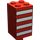LEGO Red Brick 2 x 2 x 3 with 4 White Stripes (30145)