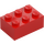 LEGO Czerwony Cegła 2 x 3 (3002)