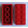 LEGO Red Brick 2 x 4 (Earlier, without Cross Supports) (3001)