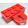 LEGO Red Brick 2 x 4 with Coupling, Female (4748)