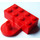 LEGO Rojo Ladrillo 2 x 4 con Coupling, Elevado Pin y Curvo pared