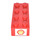 LEGO Red Brick 2 x 4 with Shell Logo (Both Sides) Sticker (3001)