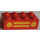 LEGO Rosso Mattoncino 2 x 4 con Giallo Macchina Griglia (3001)