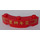 LEGO rouge Brique 4 x 4 Rond Coin (Large avec 3 Goujons) avec Gold Border, Chinese Logogram &#039;置辦年貸&#039; (New Years Shopping) Autocollant (48092)