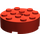 LEGO Rood Steen 4 x 4 Ronde met Gat (87081)