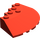 LEGO Red Brick 6 x 6 Round (25°) Corner (95188)