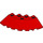 LEGO rouge Brique 6 x 6 Rond (25°) Coin (95188)