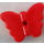 LEGO rouge Butterfly avec Trou